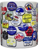 Ocean City, New Jersey Beach Tag Collage 11oz. Coffee Mug