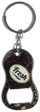 Stainless Steel 2.5" Avocado Graphic Bottle Opener Keychain