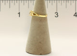 Women's 18 Kt Gold Plated Dress Ring Oval Cut CZ 113