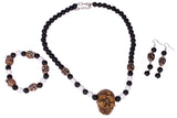 4 Piece Voodoo Costume Kit w/ Headband, Necklace, Earrings & Bracelet!
