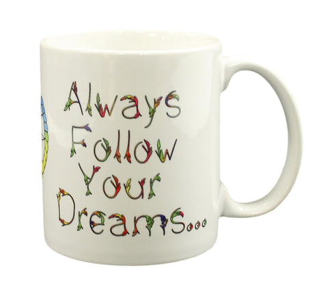 Always Follow Your Dreams Colorful Dreamcatcher Mug