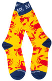 Officially Licensed Old Bay Seafood Seasoning Crabs Crawl Dress Socks