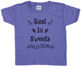 Unisex-Big Kids 4-20 Gene Wilder Tribute "Rest In Sweets" Youth T-Shirt