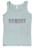 Ladies Nobody For President 2016 Funny Political Loose Fit Tank Top