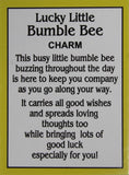 Ganz Lucky Little Bumble Bee Charm with Story Card