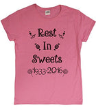 Ladies Gene Wilder Tribute "Rest In Sweets" T-Shirt