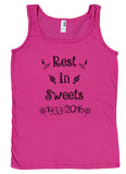 Ladies Gene Wilder Tribute "Rest In Sweets" Loose Fit Tank Top