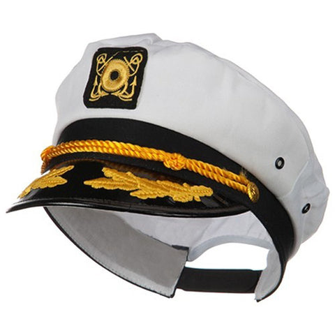 Jacobson Hat Company Men's Adult Yacht Cap w/ Scrambled Eggs