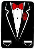 Single Toggle Metal Light Switch Cover with Tuxedo Design