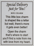 Special Delivery 1 Inch Envelope Box Charm w/ Story Card - "You Are Loved"