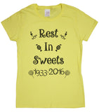 Ladies Gene Wilder Tribute "Rest In Sweets" T-Shirt