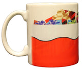 Santa's Gift Bag Wrap Around Christmas Holiday 11oz Coffee Mug