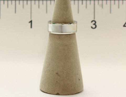 Women's Stainless Steel  Dress Ring Mother of Pearl Band 120