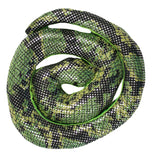 16 Inch Long Sand Filled Green Glitter Plush Snake Toy/ Paperweight