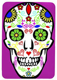 Single Toggle Metal Light Switch Cover with Sugar Skull Design