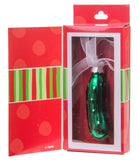 Traditional Glass Pickle Ornament In Gift Box With Story Of The Pickle