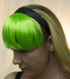Costume Accessory - Neon Hair Bangs Headband (Green)