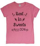 Ladies Gene Wilder Tribute "Rest In Sweets" T-Shirt