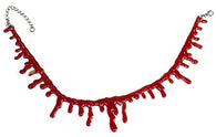 Halloween Costume Accessory - Adjustable Blood Drip Choker Necklace