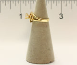 Women's 18 Kt Gold Plated Dress Ring Circle Cut CZ Solitaire 115