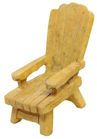 Ganz Collectible Fairy Garden 2 Inch Wooden Style Deck Chair