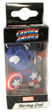 Marvel Comics Captain America 2.5 Inch String Voodoo Doll Keychain Charm/ Figurine