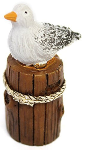 Ganz Collectible Fairy Garden 2" Seagull on Piling Figurine