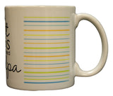 The Best Dads Get Promoted To Grandpa 11oz Coffee Mug with Stripes