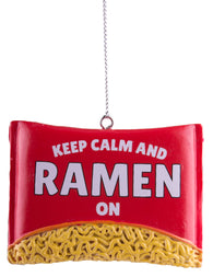 Ramen Noodles Christmas/ Everyday Ornament Keep Calm And Ramen On