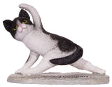 Cute and Funny Yoga Lovers Yoga Cat Polystone Figurine in Choice Of Pose