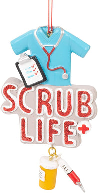 Super Cute Scrub Life Nurse Christmas/ Everyday Ornament