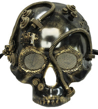 Steampunk Gold Skull Plaster Mask (75994)