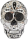 9 Inch Day of the Dead Sugar Skull Glass and Mirror Mosaic Wall Plaque