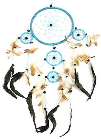 White Feather Dream Catcher - 20x20cm