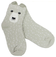 Unisex Kids (4-5 Years) Adorable Baby Bear Sotton Knit Socks