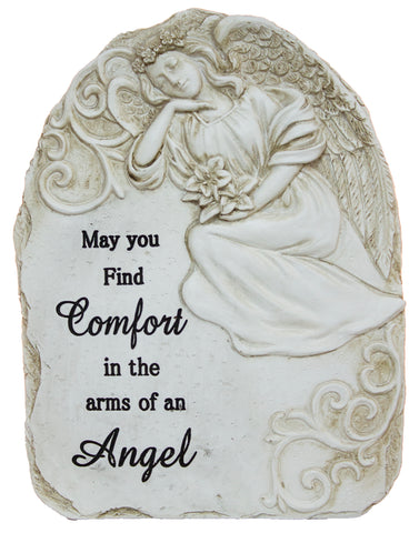 7.5 Inch tall Polystone Memorial Stone "May you find comfort…"