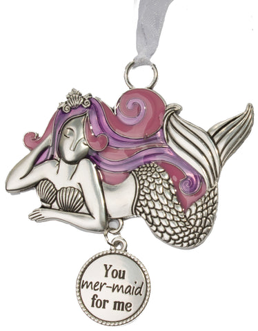 Life is a Breeze Inspirational Zinc Ornaments -You mer-maid for me