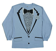 Impact Original Retro Prom Tuxedo Light Blue Long Sleeve