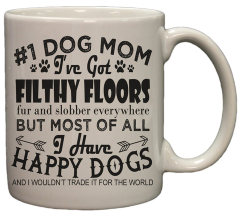 Dog Lovers #1 Dog Mom11 Oz Ceramic Coffee Mug (Micro/DW Safe)