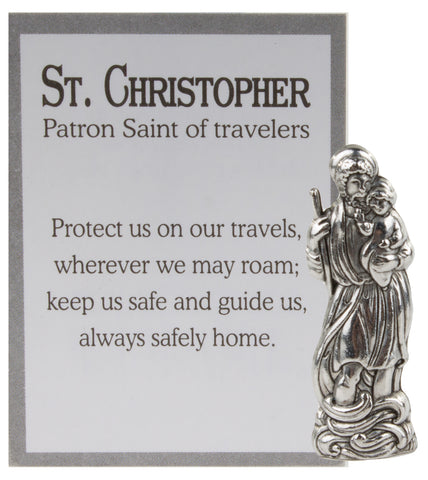 Saint Christopher Patron Saint of Travelers Pocket Charm with Story Card