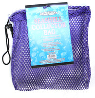 Mesh Seashell Collection Bag (12 inches x 12 inches) with Shell Identification Guide