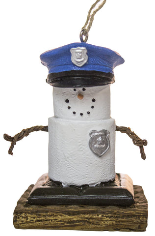 S'Mores Policeman Christmas/ Everyday Ornament
