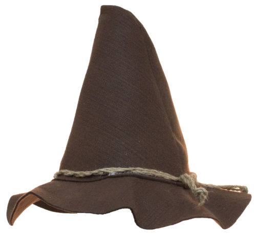 Costume Accessory - Felt Scarecrow Hat w/ Rope Band (Brown)
