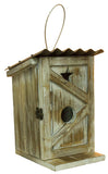 Adorable Wood Outhouse Birdhouse
