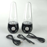 Water dance and LED Lamp Speakers for PC Laptop MP3 Phone (Black)