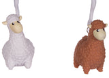 Naughty Pooping Animals - Set Of 2 Pooping Alpacas w/ Carabiner Clip