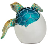 Adorable Baby Sea Turtle Hatching From Egg 3 Inch Tall Figurine