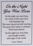 On The Night You Were Born Zinc Pocket Charm w/ Story Card - Moon