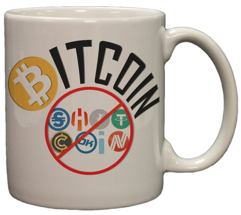 Bitcoin Not Shitcoin Funny Crypto Currency 11 oz Coffee Mug