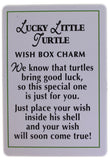 Lucky Little Turtle Wish Box Charm With Story Card!